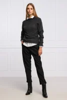 Блуза с поло яка MANAMA | Slim Fit MAX&Co. черен