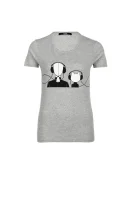 Karl&Chouette Music T-shirt Karl Lagerfeld сив