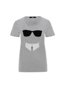 Monsieur Karl T-shirt Karl Lagerfeld сив