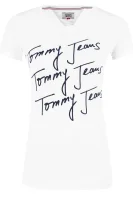 Тениска Clean | Slim Fit Tommy Jeans бял