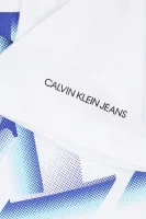 Тениска PIXELATED MONOGRAM | Regular Fit CALVIN KLEIN JEANS бял