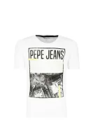 Тениска CRISPIN | Regular Fit Pepe Jeans London бял