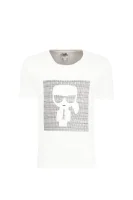Тениска | Regular Fit Karl Lagerfeld Kids бял