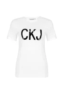 Тениска | Regular Fit CALVIN KLEIN JEANS бял