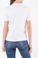 Тениска SATIN MONOGRAM RELAX | Regular Fit CALVIN KLEIN JEANS бял