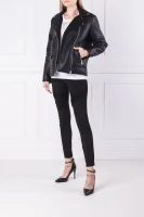 Кожено яке LADY | Regular Fit Versace Jeans черен