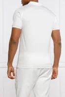 Поло/тениска с яка Paul Gold | Slim Fit BOSS GREEN бял