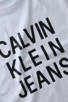 Тениска LOGO | Regular Fit CALVIN KLEIN JEANS бял