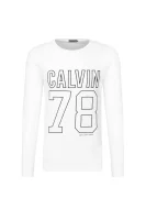 Блуза с дълъг ръкав Timball 3 | Regular Fit CALVIN KLEIN JEANS бял