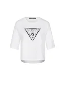 T-shirt Cropped GUESS бял