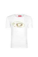 Тениска | Regular Fit Diesel бял