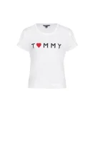 Heart T-shirt Tommy Hilfiger бял