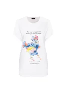 T-shirt | Regular Fit Elisabetta Franchi бял