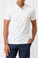 Поло/тениска с яка Piro | Regular Fit | pique BOSS GREEN бял